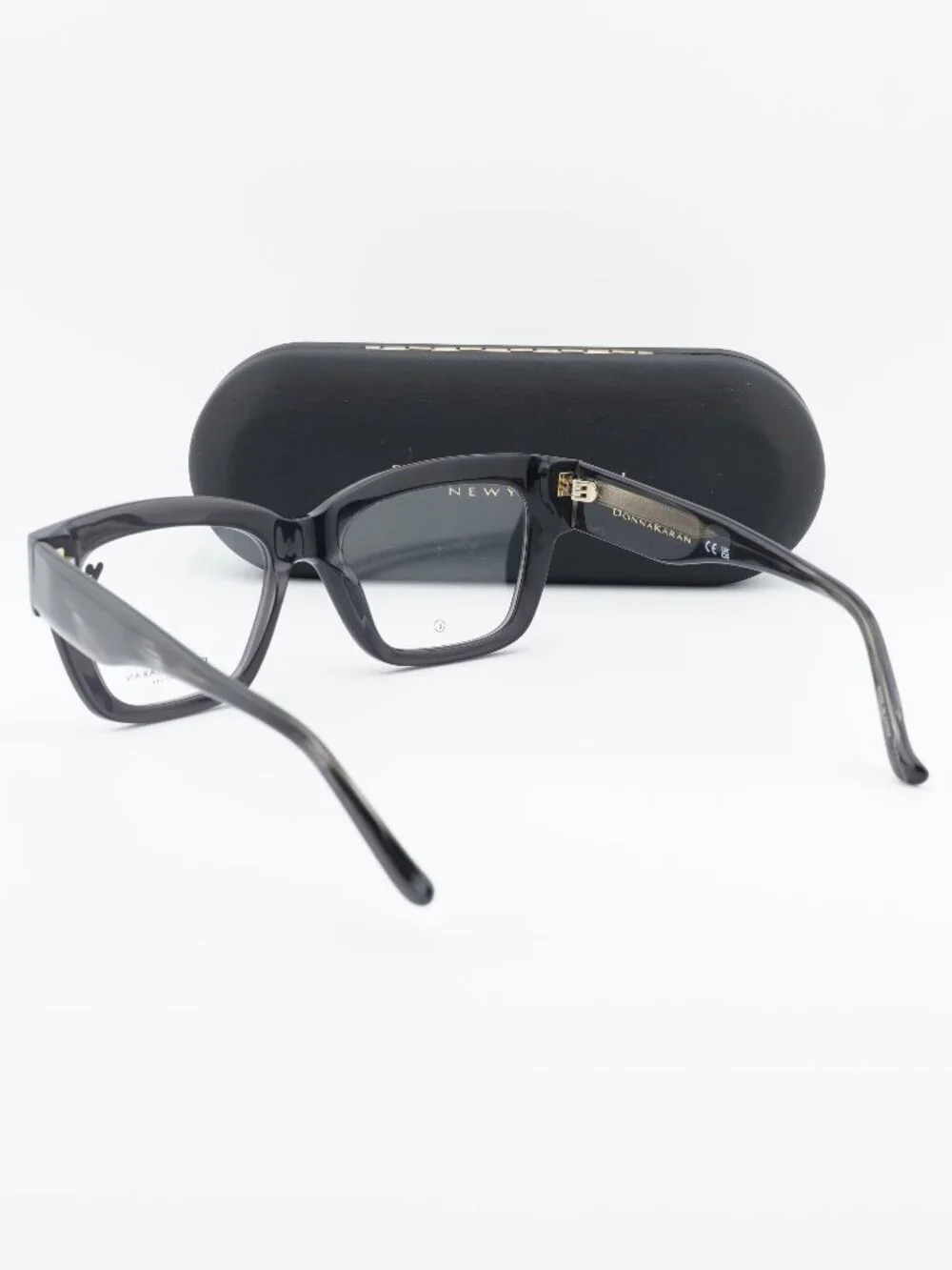 DKNY DO5014 001 Square Eyeglasses 53mm - Black Crystal
